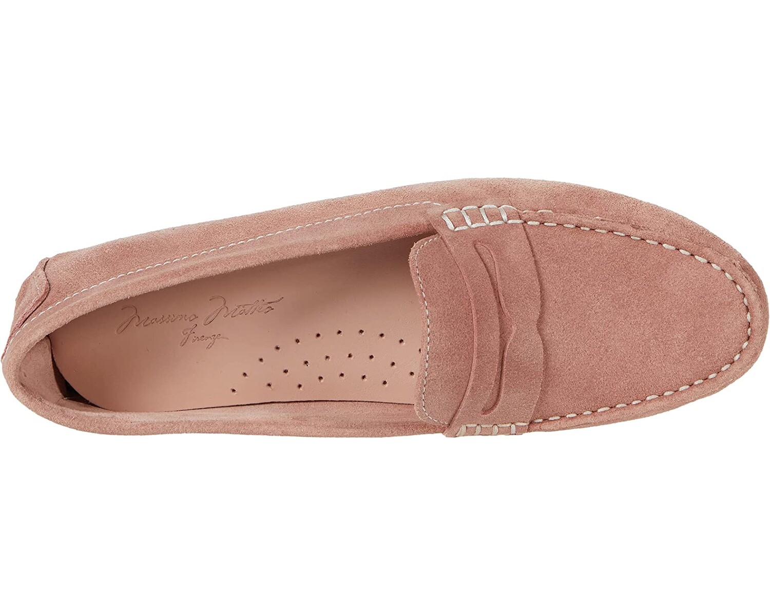 

Лоферы Suede Penny Driver Massimo Matteo, роза