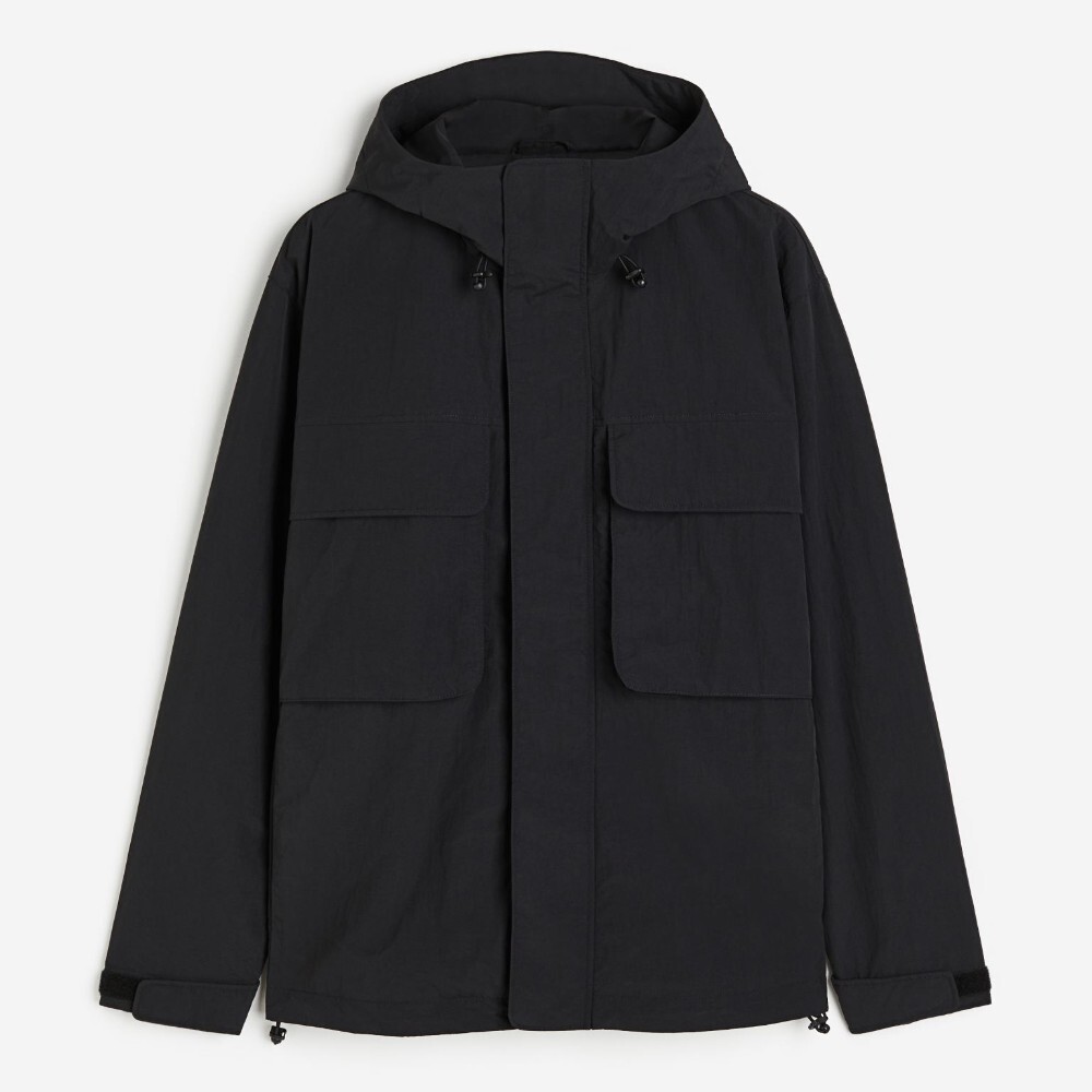 

Куртка H&M Loose Fit Water-repellent, черный
