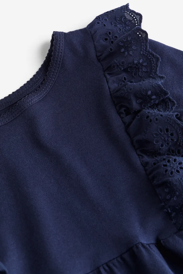 

Платье из джерси с оборками H&M, синий