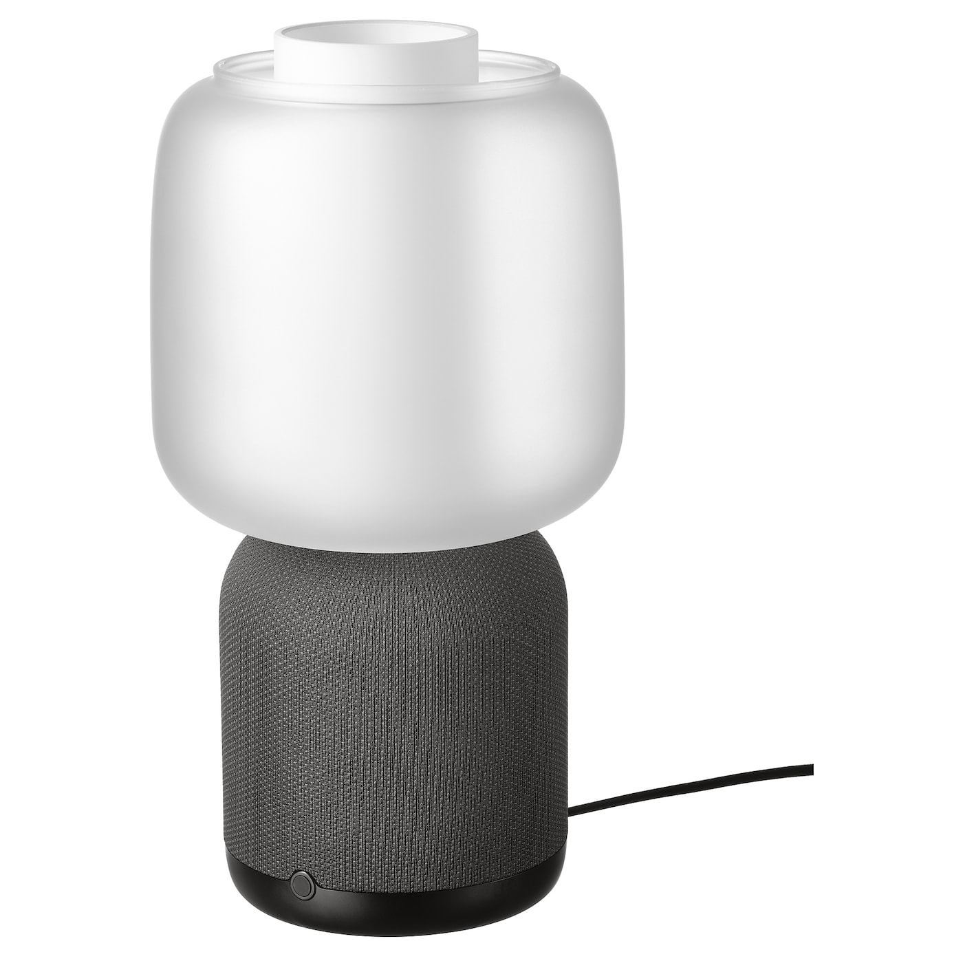 SYMFONISK Спикер-лампа с Wi-Fi, стеклянный абажур, черный/белый IKEA