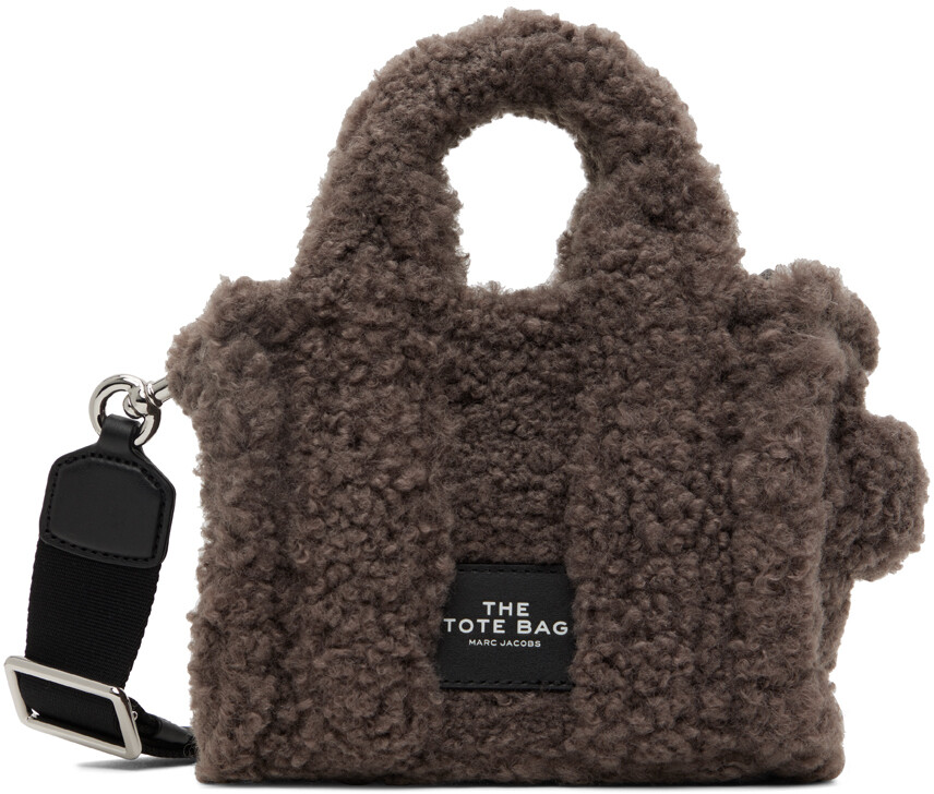 

Серая сумка-тоут Micro 'The Teddy' Marc Jacobs