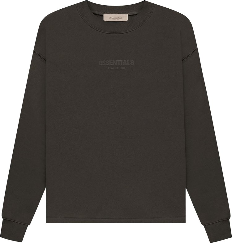 

Толстовка Fear of God Essentials Relaxed Crewneck 'Off Black', черный