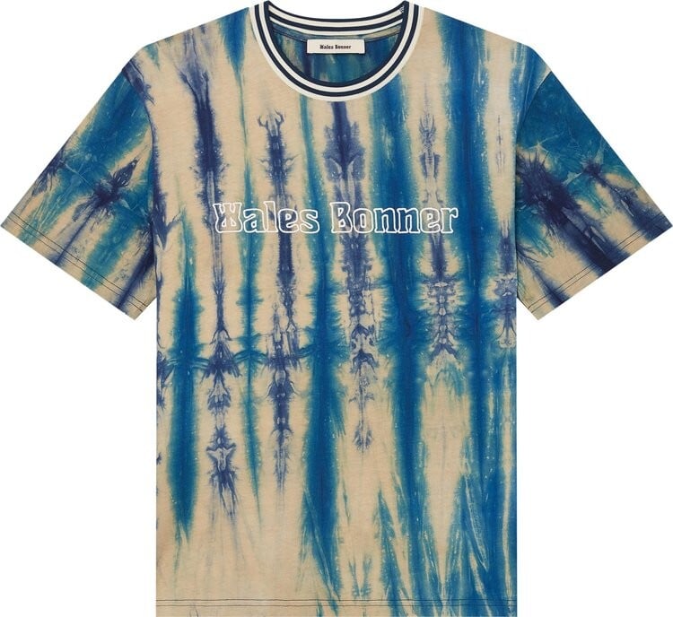 

Футболка Wales Bonner Tie Dye Jersey Original Tee 'Green Multicolor', зеленый