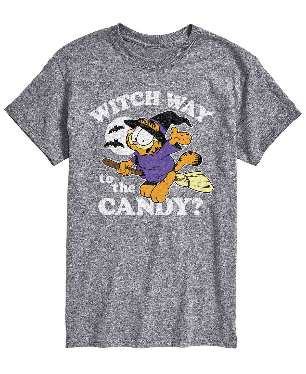 

Мужская футболка garfield witch way to candy AIRWAVES, серый