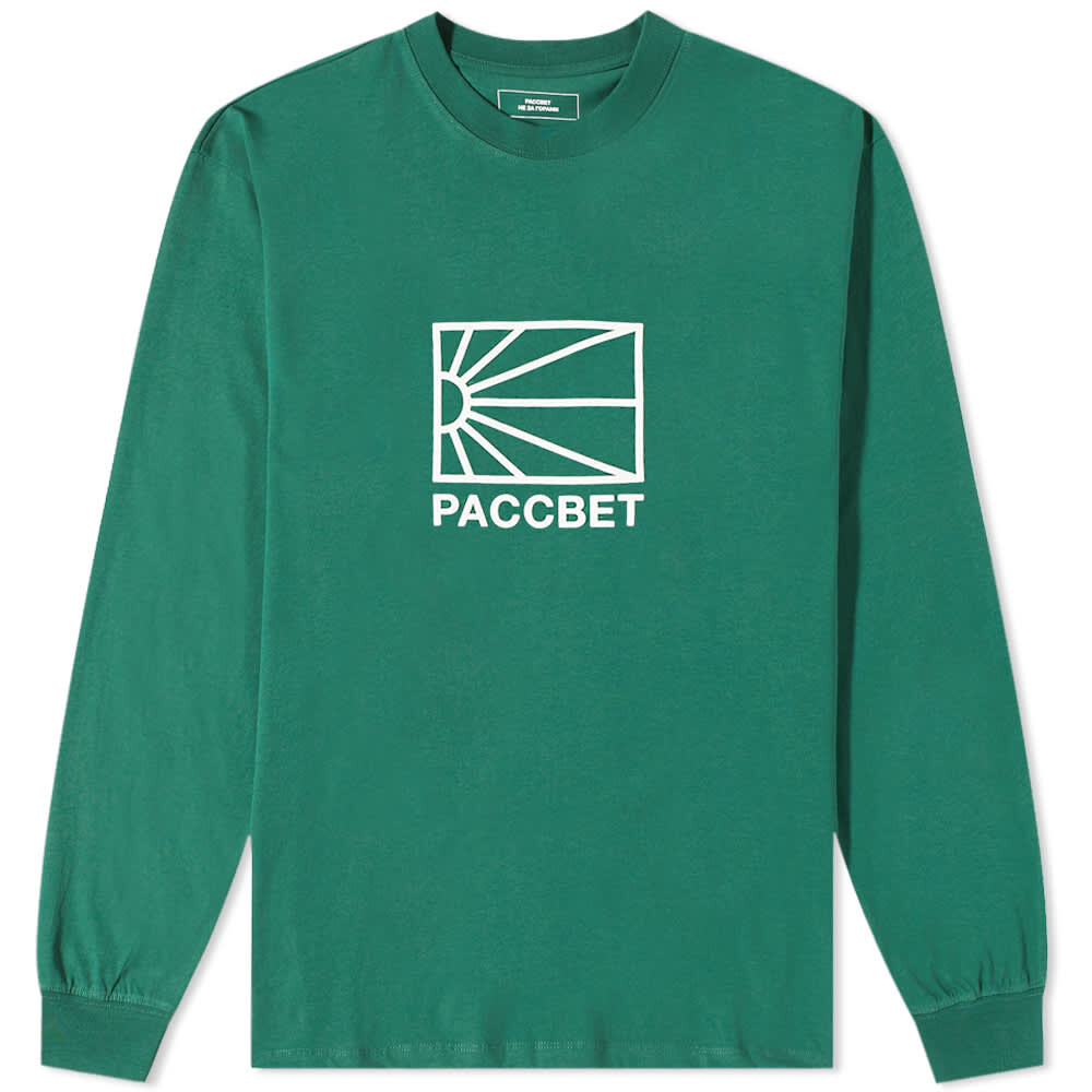 

Футболка PACCBET Long Sleeve Big Logo Tee, Зеленый