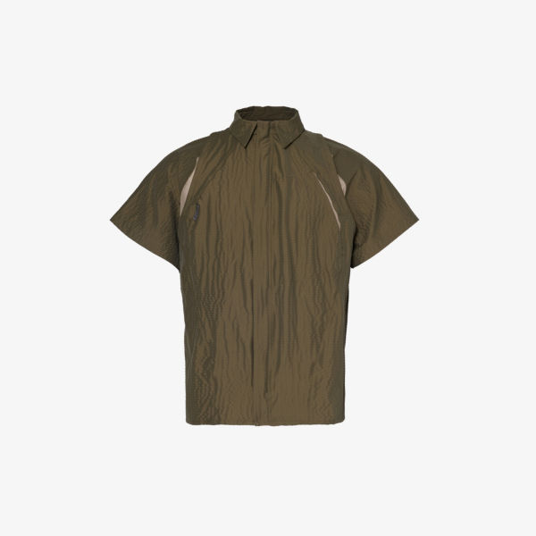 Рубашка winchmore из жатого хлопка Saul Nash, хаки