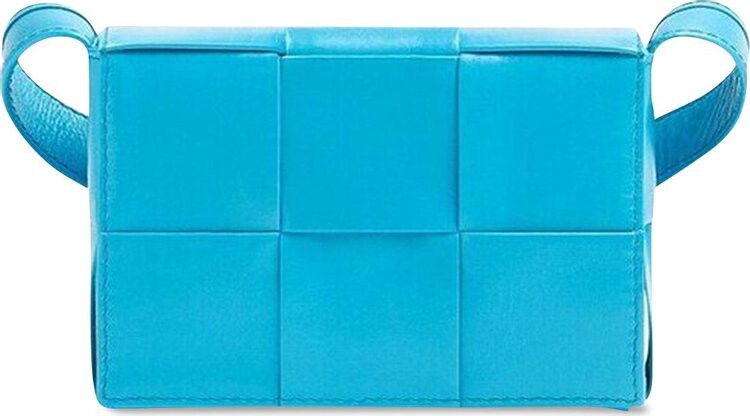 

Сумка Bottega Veneta Mini Cassette Bag Pool/Silver, синий
