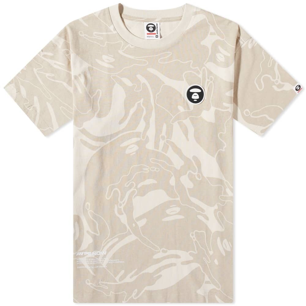 

Футболка AAPE Now Camo Badge Tee, Серый