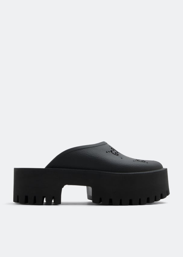 Сандалии GUCCI GG slip-on sandals, черный