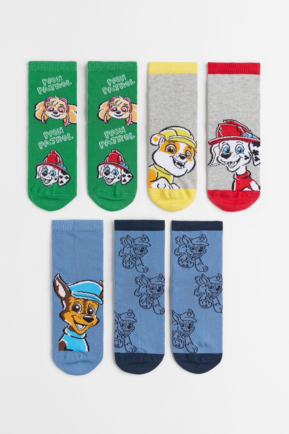 

7 пар носков H&M Paw Patrol, зеленый