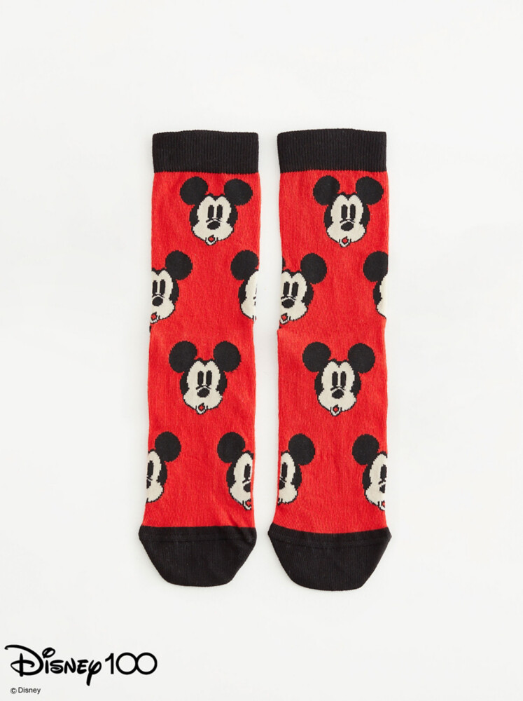 

Красные носки до щиколотки Disney 100 Mickey Mouse George., красный