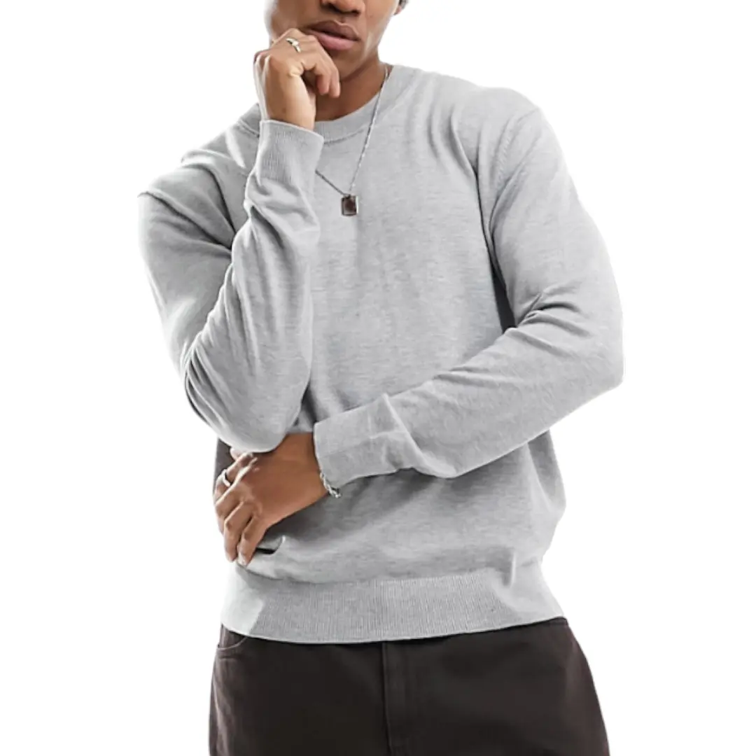 Свитшот River Island Crew Neck, серый