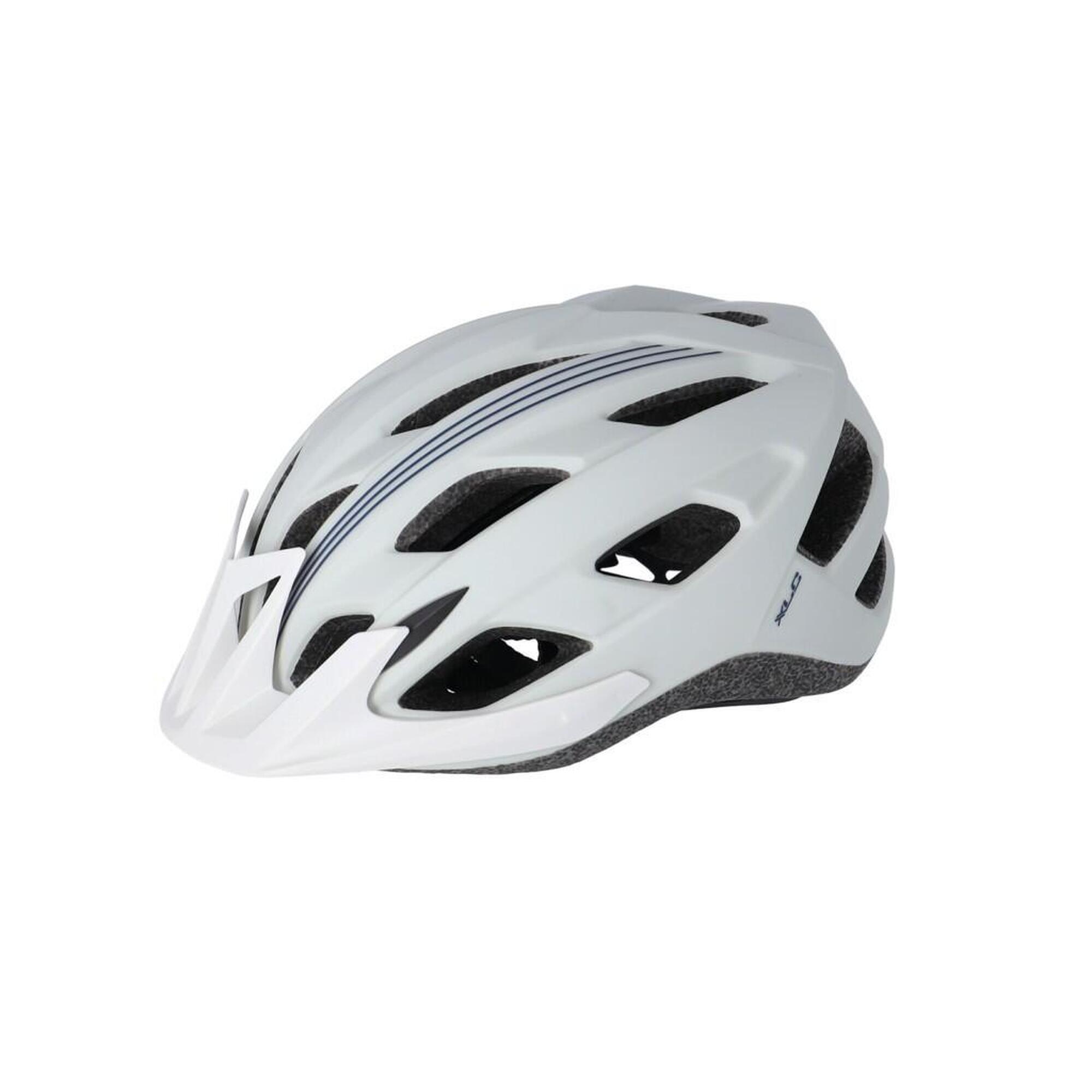 цена Велосипедный шлем XLC BH-C28, белый / светло-серый / синий