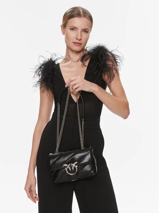 

Сумка MINI LOVE BAG PUFF MAXI QUILT Pinko, черный