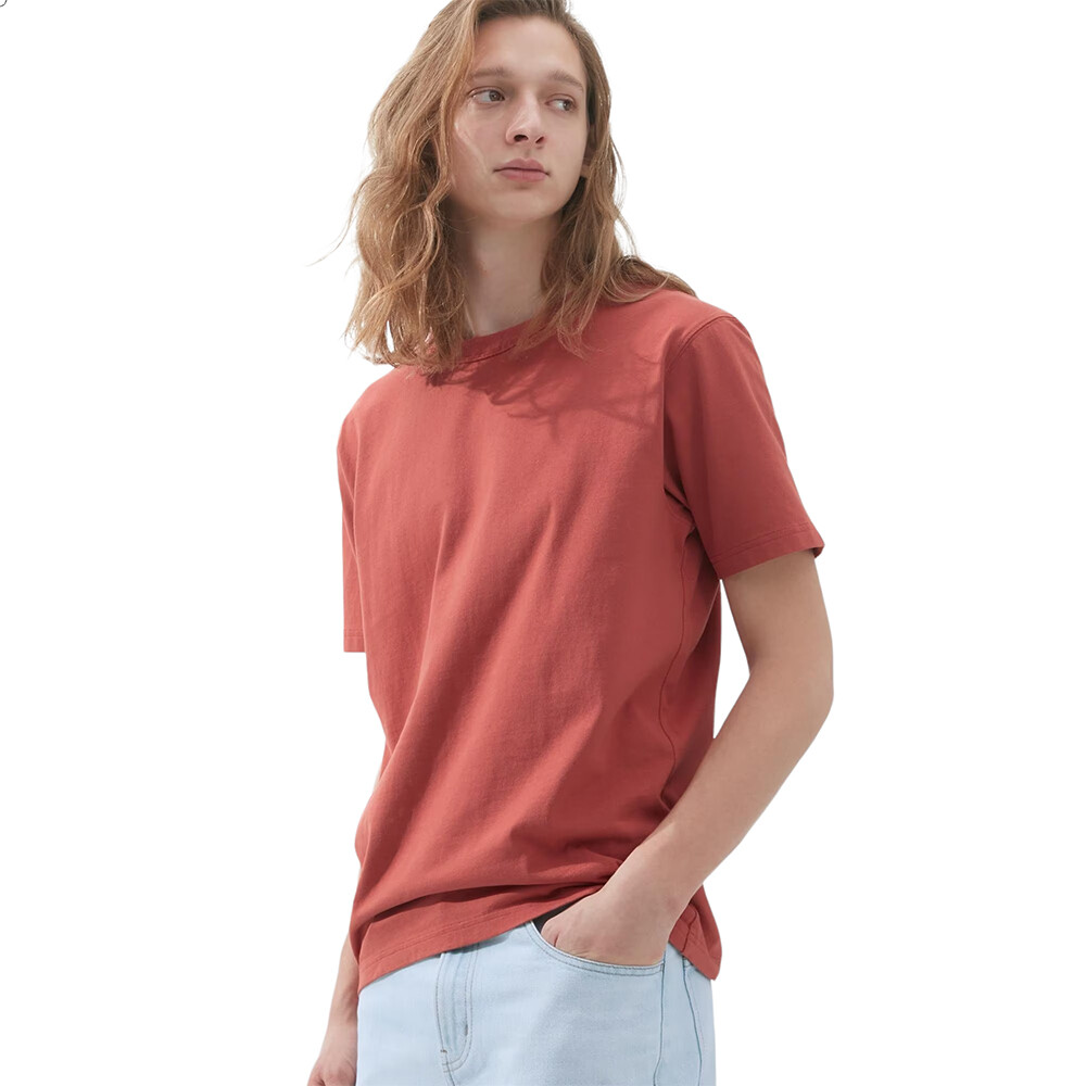 

Футболка Uniqlo U Crew Neck Short Sleeved, светло-красный