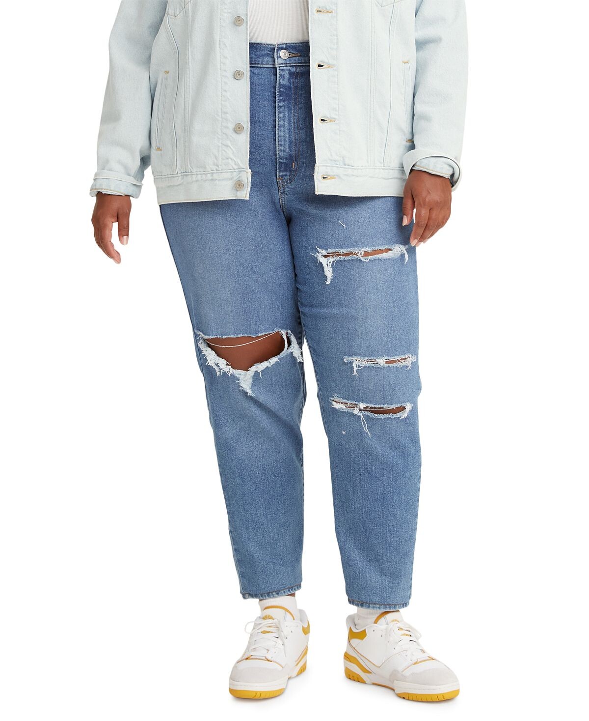 

Модные женские джинсы mom с высокой талией больших размеров Levi's, мульти