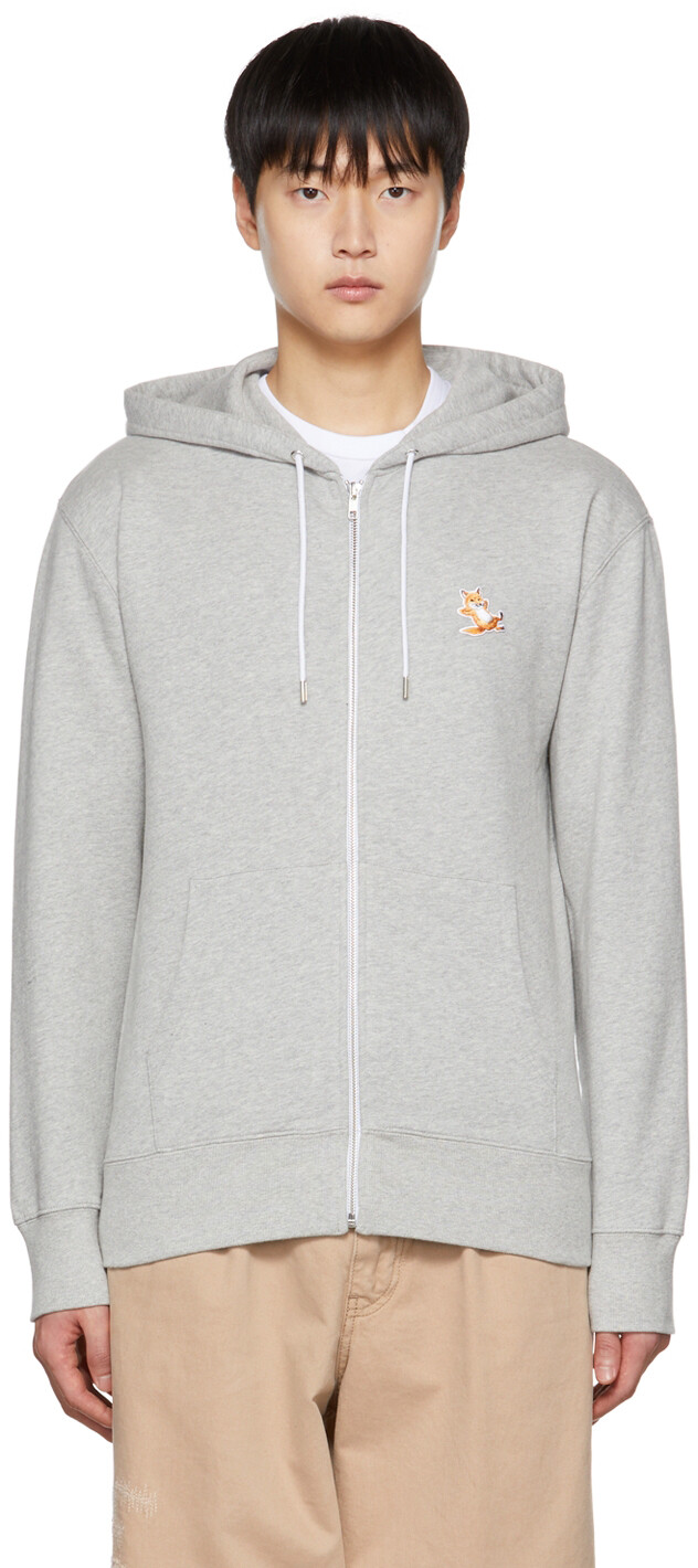 

Серый - Худи Chillax Fox Maison Kitsuné