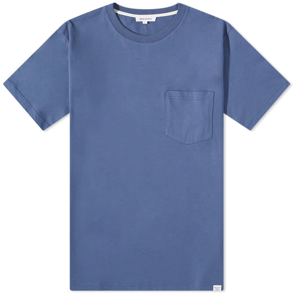 

Футболка Norse Projects Johannes Standard Pocket Tee, Синий