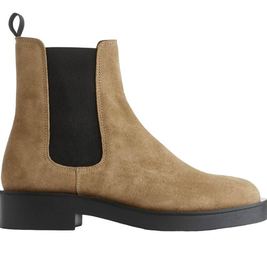 

Ботинки H&M Leather Chelsea, бежевый