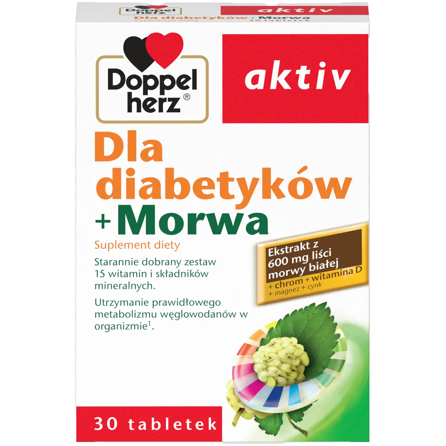 

Doppelherz Aktiv Dla Diabetyków биологически активная добавка, 40 таблеток/1 упаковка