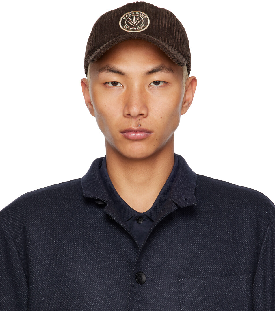

Коричневая бейсболка Avery rag & bone