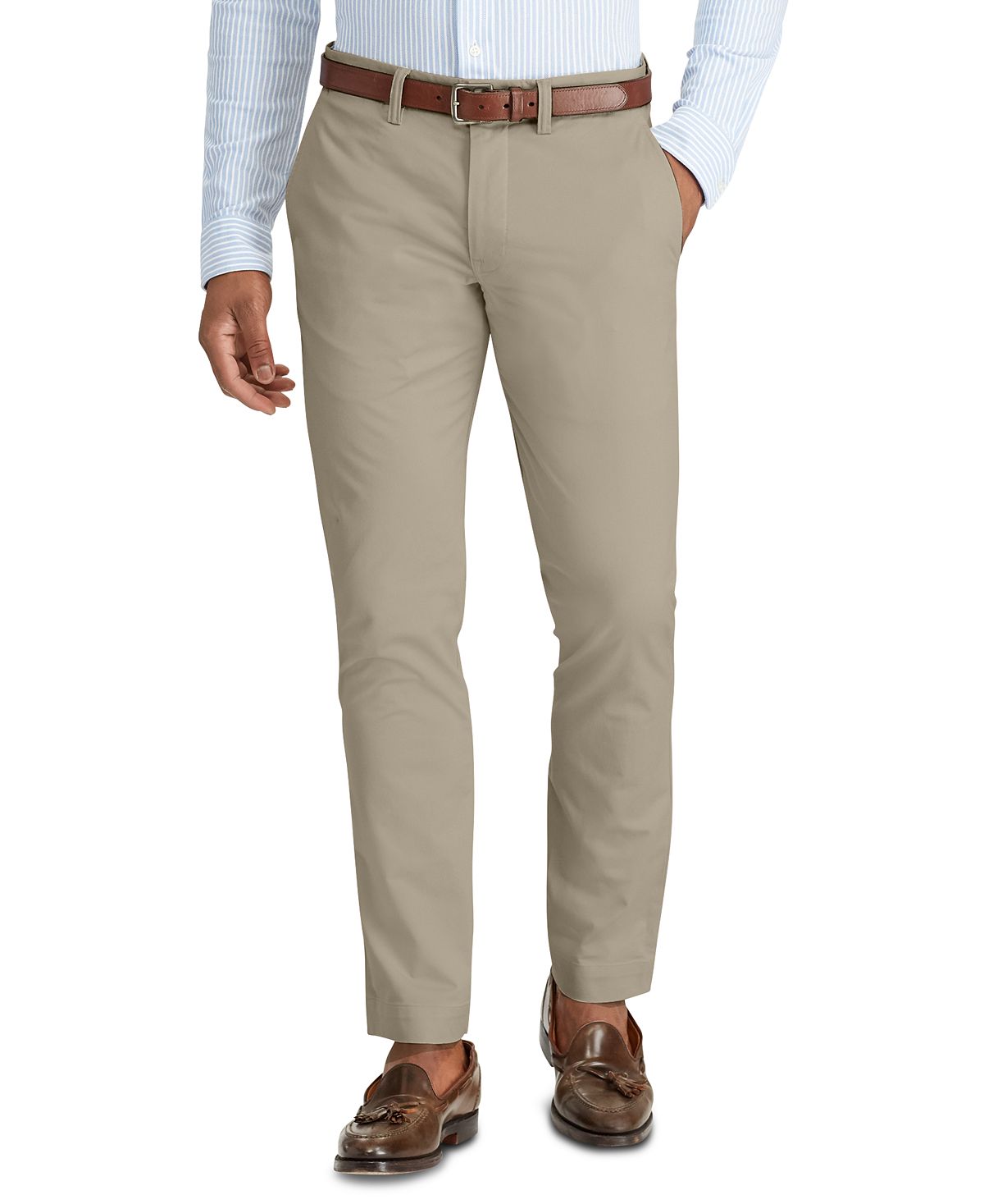 Мужские брюки чинос прямого кроя из эластичной ткани Polo Ralph Lauren, бежевый мужские эластичные брюки чинос прямого кроя polo ralph lauren белый