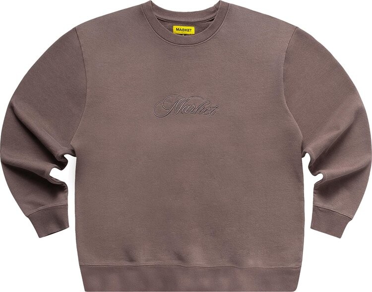 

Толстовка Market Script Crewneck 'Washed Grey', серый