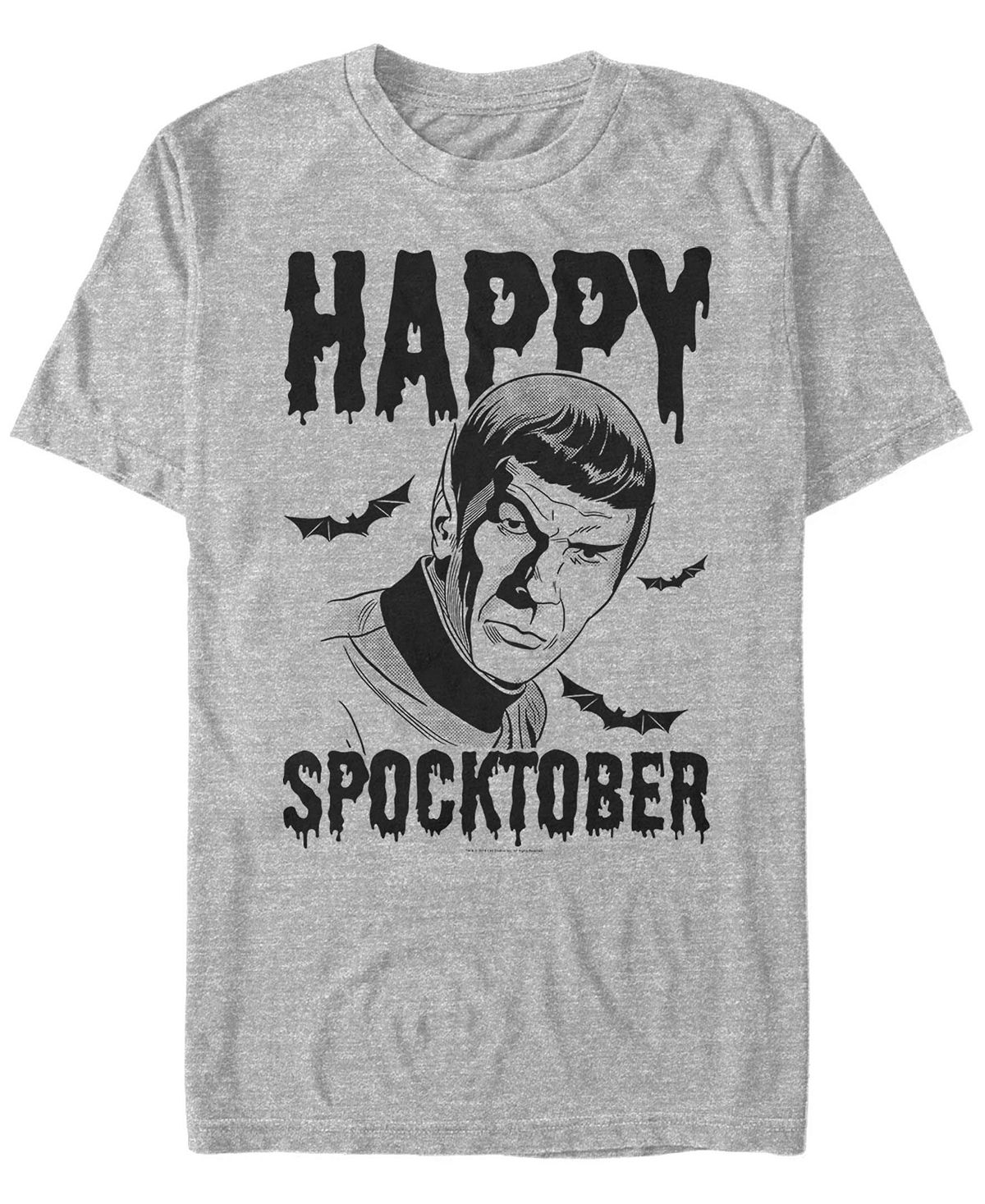 Звездный путь мужская футболка spock happy spocktober halloween с коротким рукавом Fifth Sun, мульти