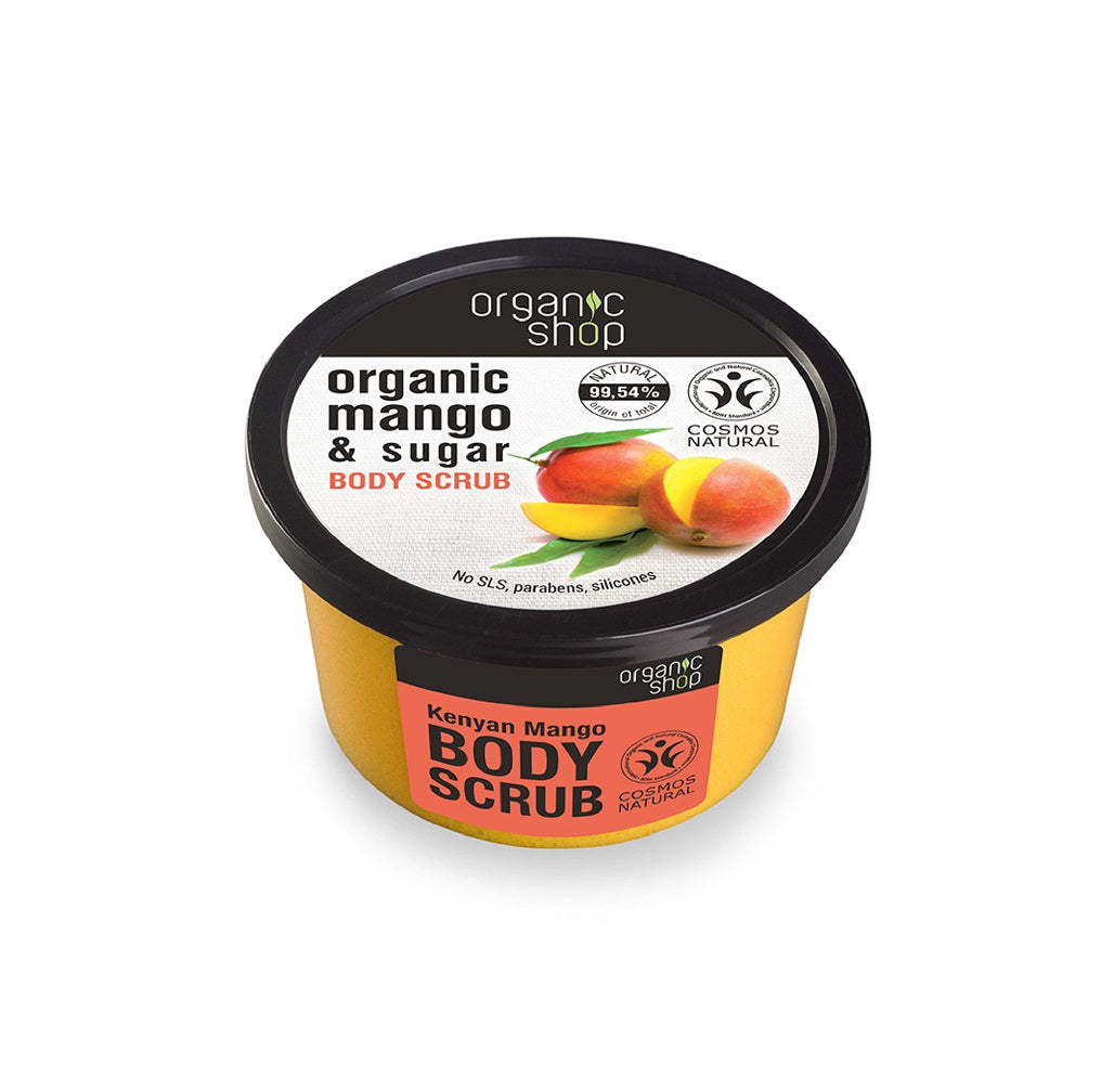 Organic Shop Kenyan Mango Body Scrub регенерирующий скраб для тела Mango & Sugar 250мл