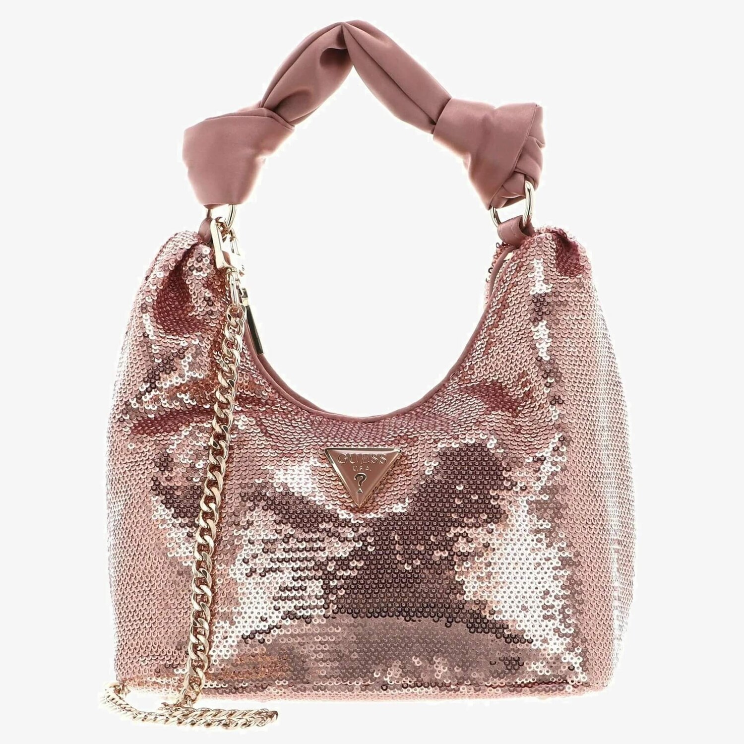 

Сумка Guess Velina Hobo, розово-золотистый