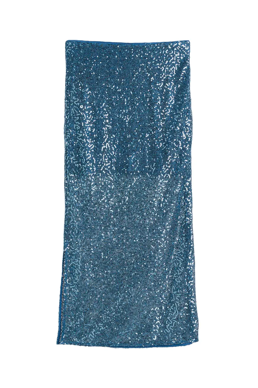 

Юбка H&M Sequined, синий