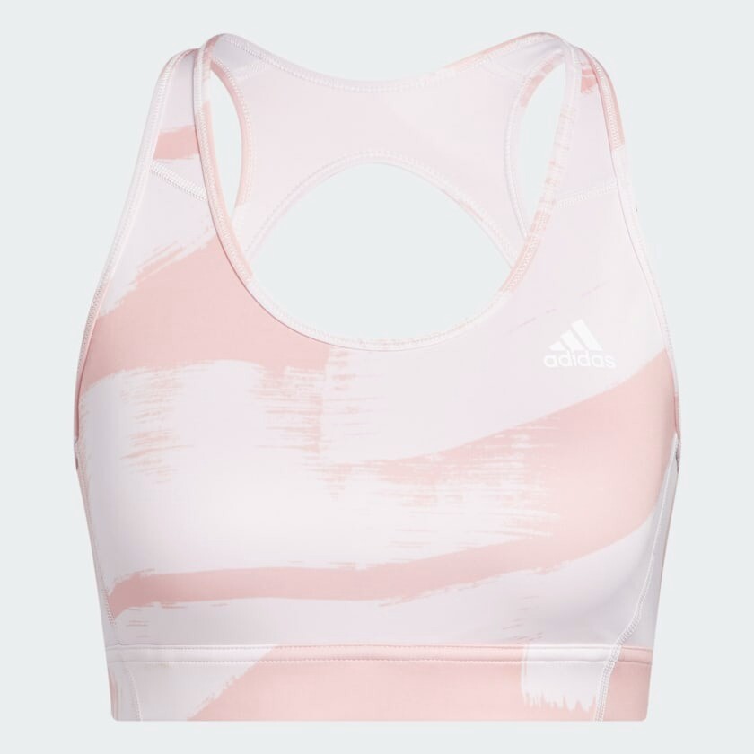

Спортивный бюстгальтер Adidas Training Medium-support Graphic, розовый/мультиколор