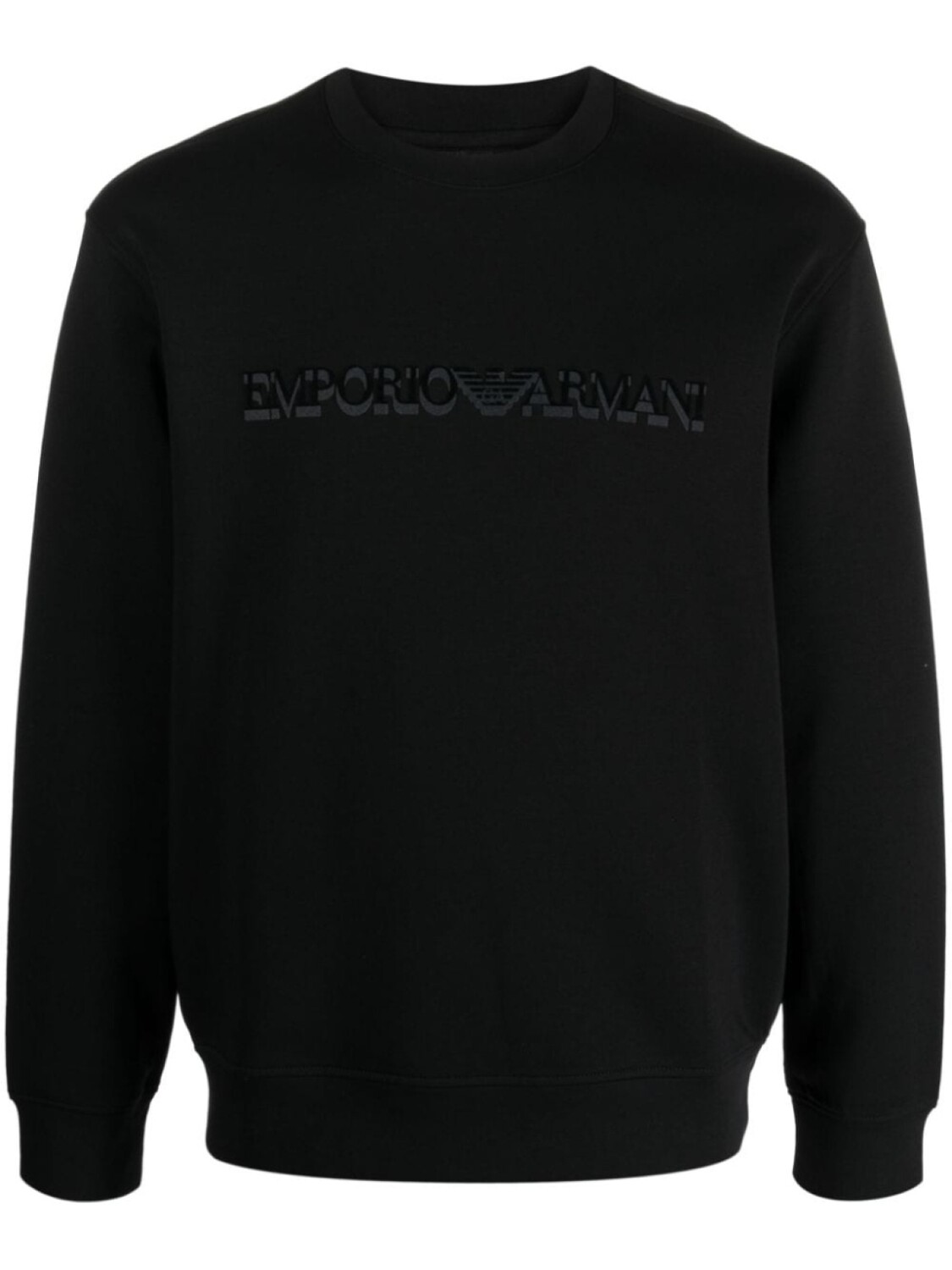 

Emporio Armani толстовка с фактурным логотипом, черный