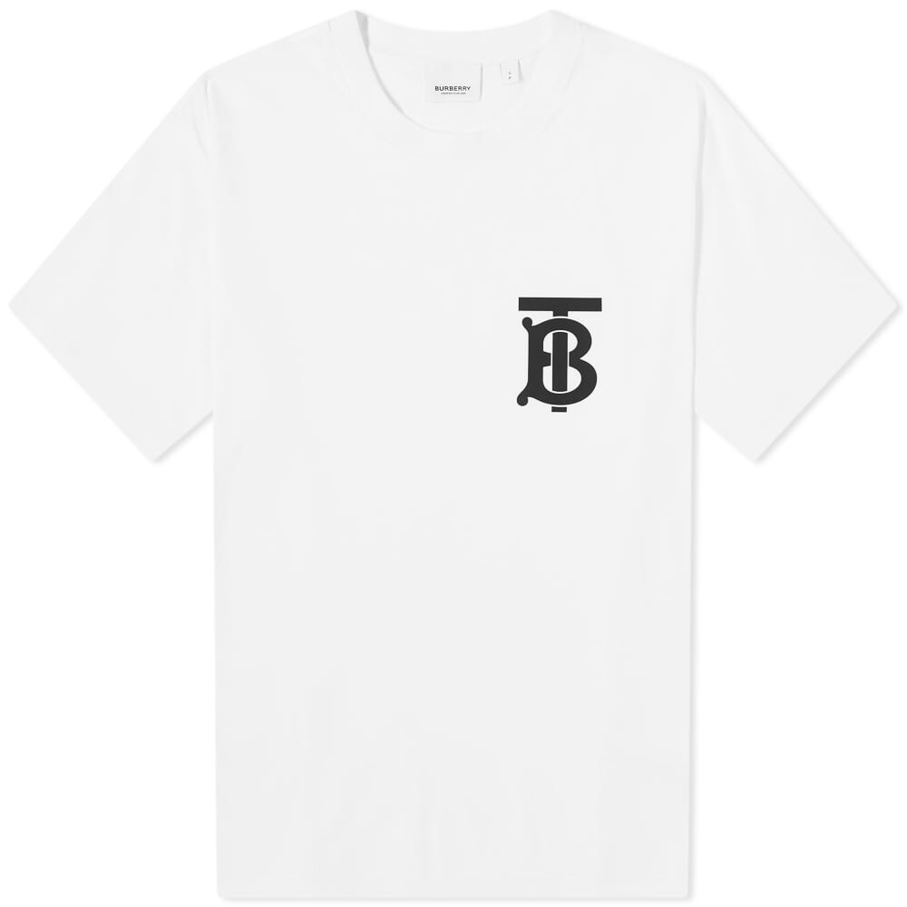 

Футболка оверсайз с логотипом Burberry Emerson TB, белый
