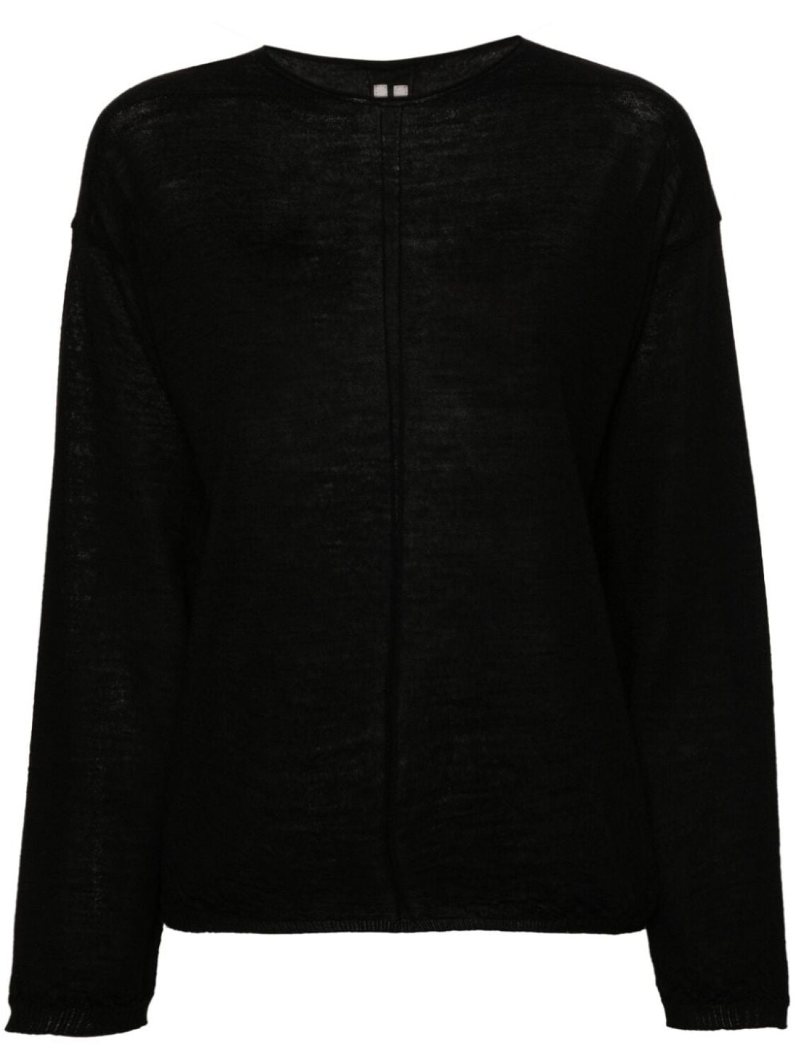 

Rick Owens джемпер из вирджинской шерсти в рубчик, черный