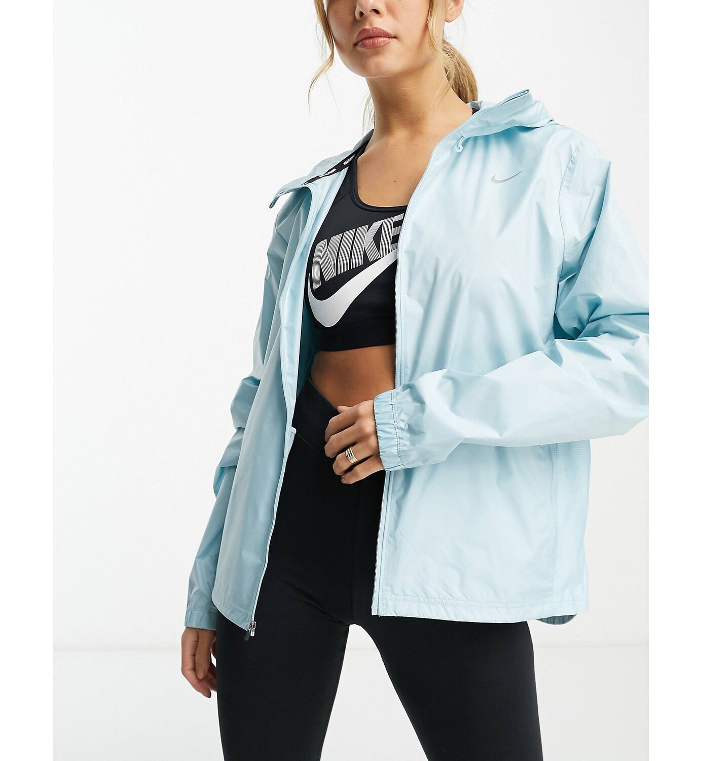 

Синяя куртка с капюшоном Nike Running