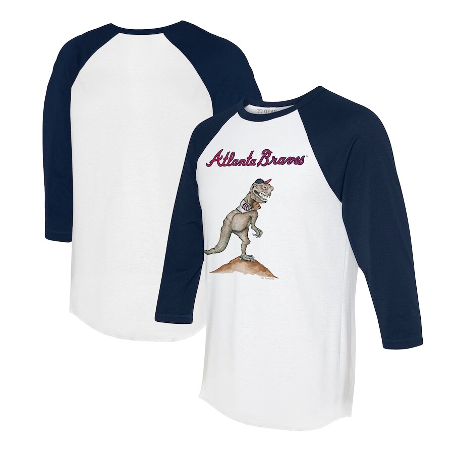 

Футболка с длинным рукавом Tiny Turnip Atlanta Braves, белый
