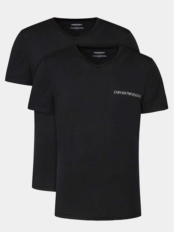 

Комплект из 2 футболок стандартного кроя Emporio Armani Underwear, черный