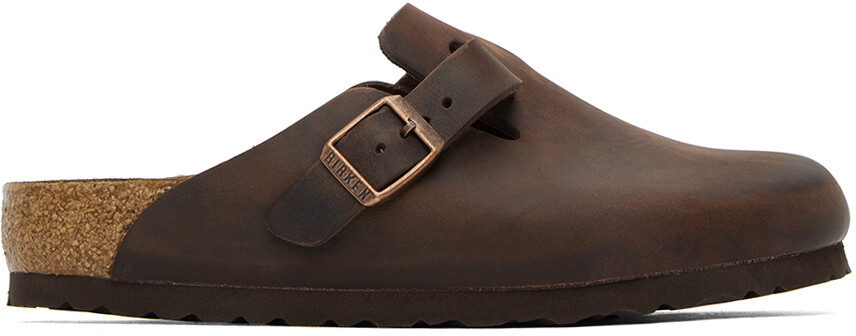 

Коричневые бостонские лоферы Birkenstock