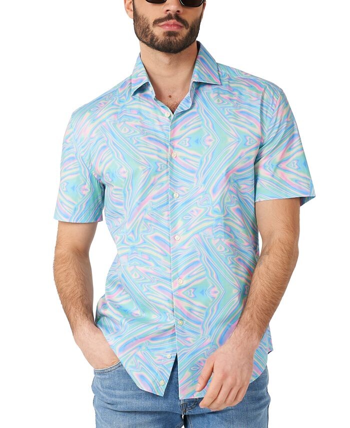 

Мужская рубашка Holo-Perfect с короткими рукавами OppoSuits, мультиколор