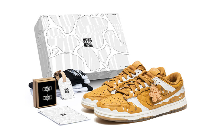 

Кроссовки для скейтбординга Dunk женские с низким верхом, пшеничные Nike