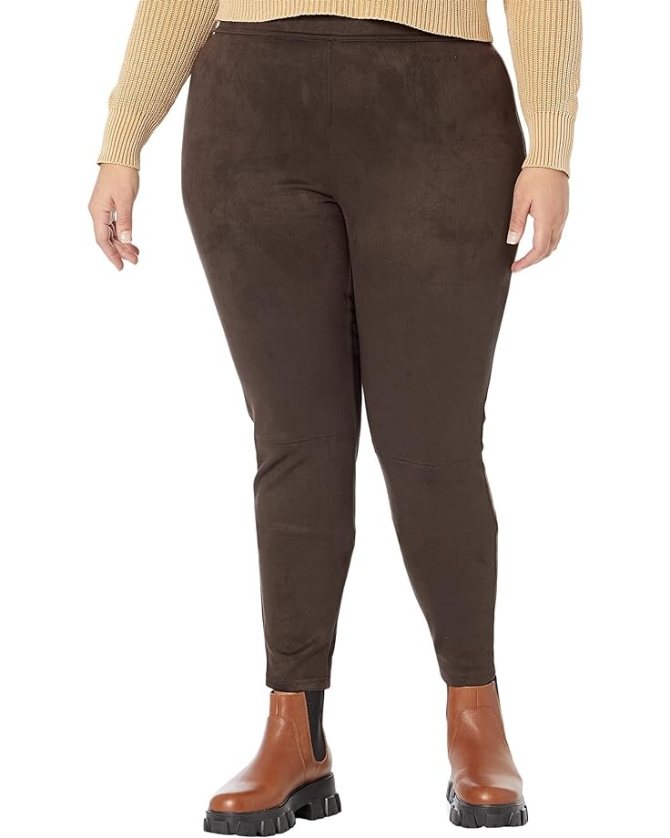 

Леггинсы HUE Plus Size Micro Suede High-Rise, коричневый