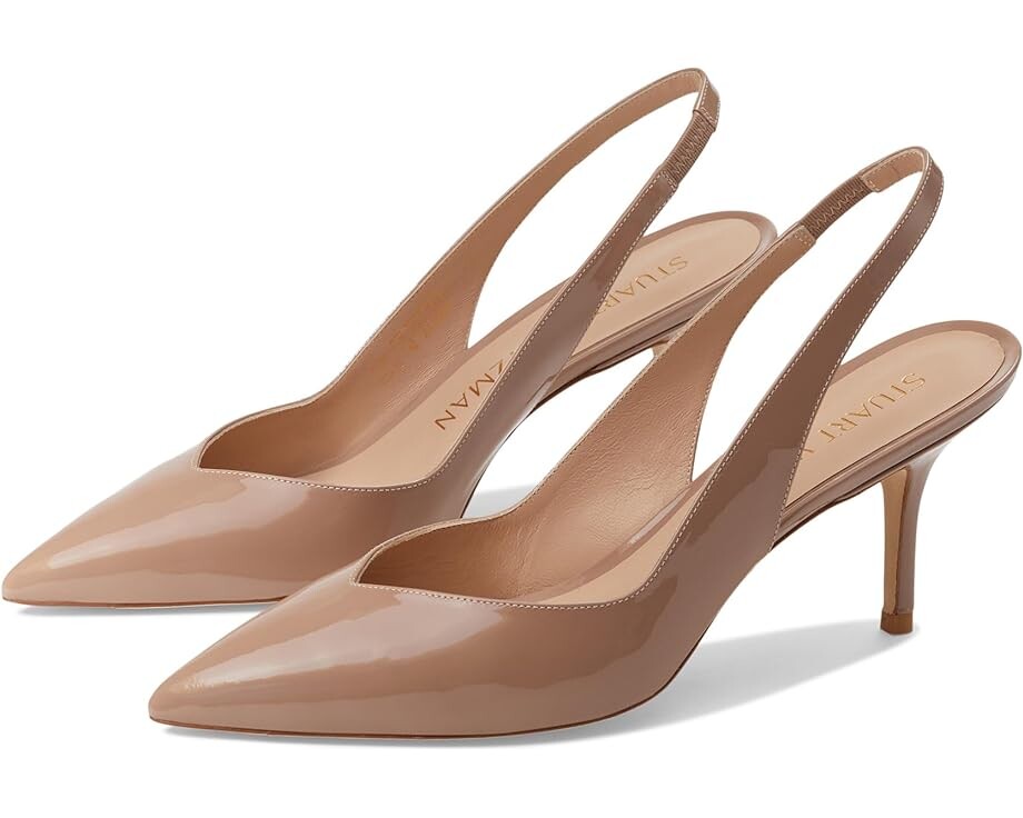 Туфли Stuart Weitzman Eva 75 Slingback, цвет Fawn