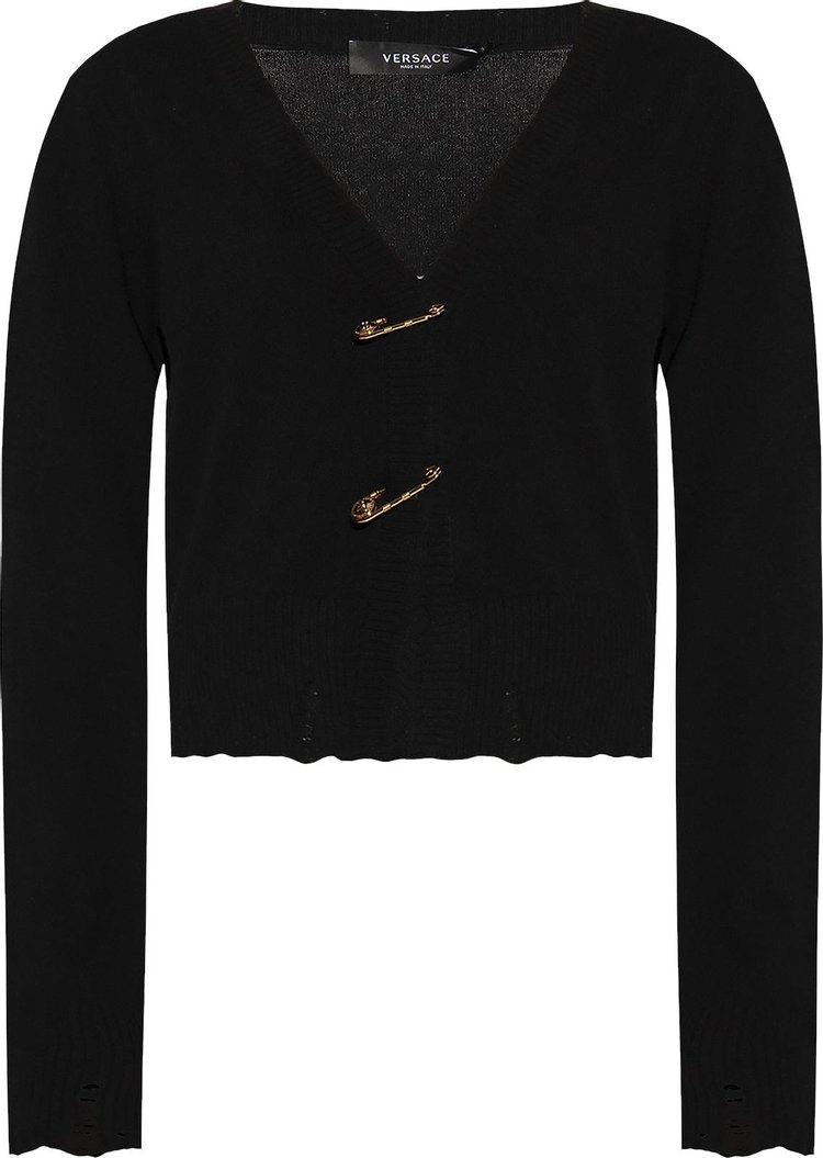 Топ Versace Knit Top 'Black', черный 52042
