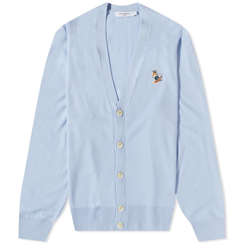 

Джемпер Maison Kitsune Dressed Fox Patch Relaxed Cardigan, Синий