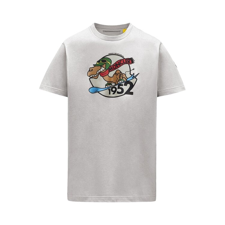 

Футболка 2 Moncler Snowboard Camel Motif T-Shirt 'Iridescent White', белый