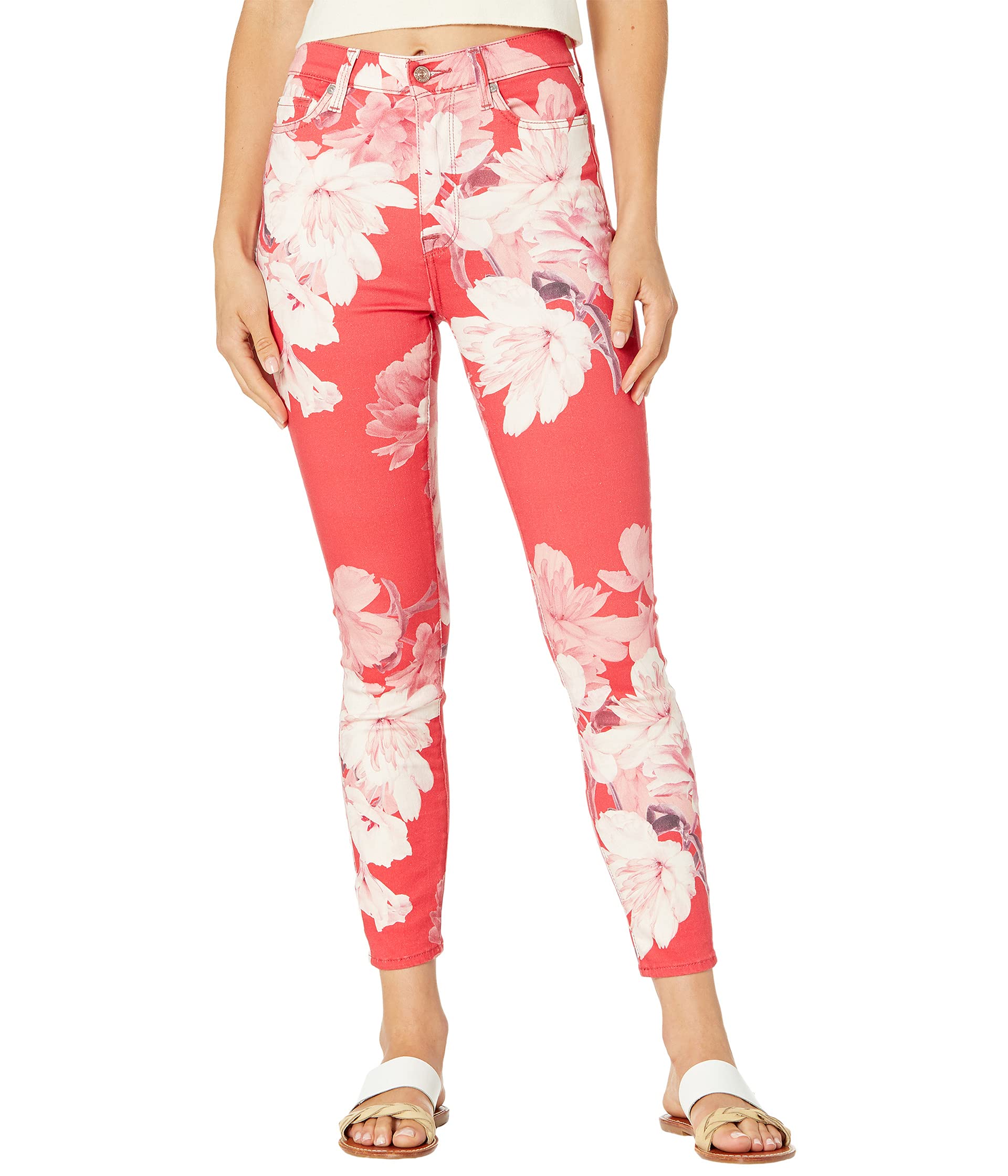 Джинсы 7 For All Mankind, High-Waist Ankle Skinny in Poppy Floral