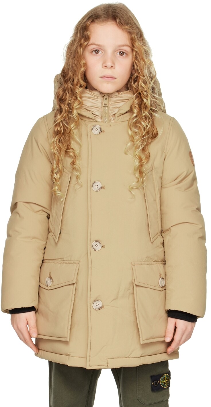 

Детская бежевая парка Bayman Down Parka Woolrich