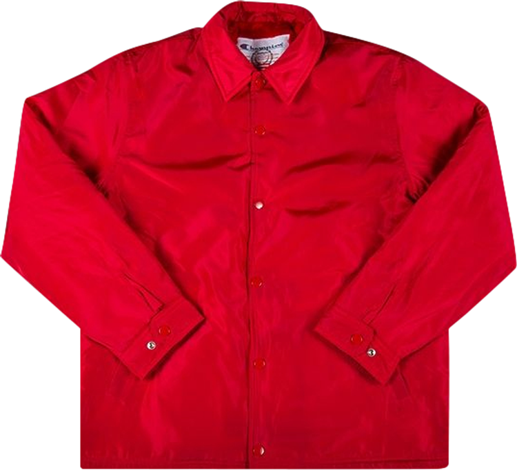 Куртка Supreme x Champion Label Coaches Jacket 'Red', красный куртка supreme gummo coaches jacket red красный