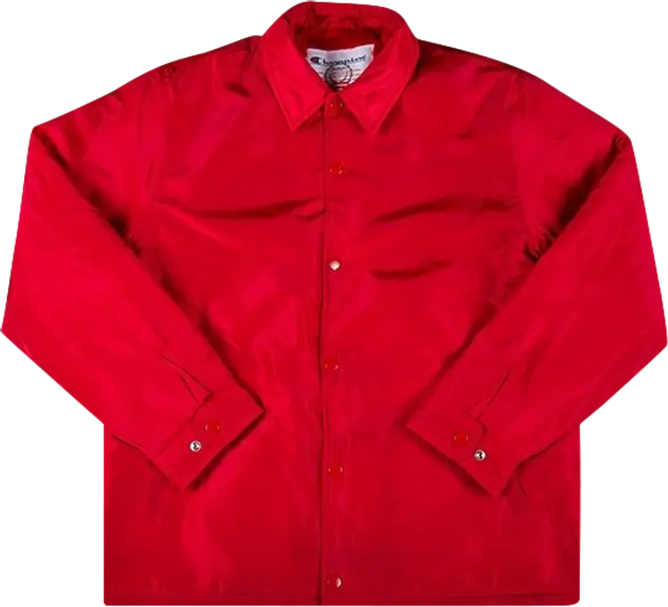 Куртка Supreme x Champion Label Coaches Jacket 'Red', красный куртка supreme gummo coaches jacket red красный